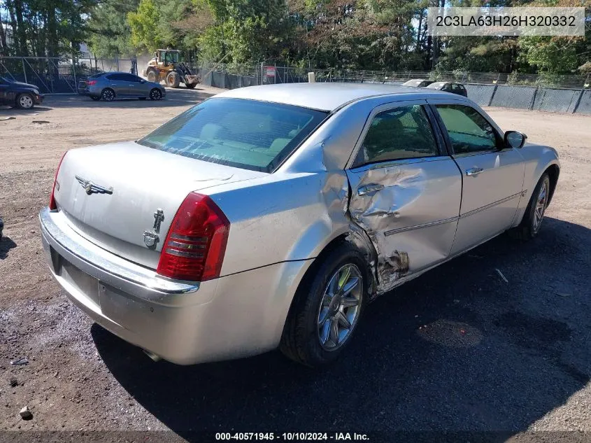 2006 Chrysler 300C VIN: 2C3LA63H26H320332 Lot: 40571945