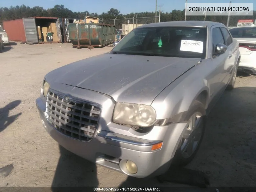 2006 Chrysler 300C VIN: 2C3KK63H36H403096 Lot: 40574926