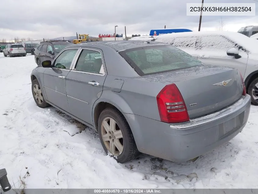 2006 Chrysler 300C VIN: 2C3KK63H66H382504 Lot: 40599570