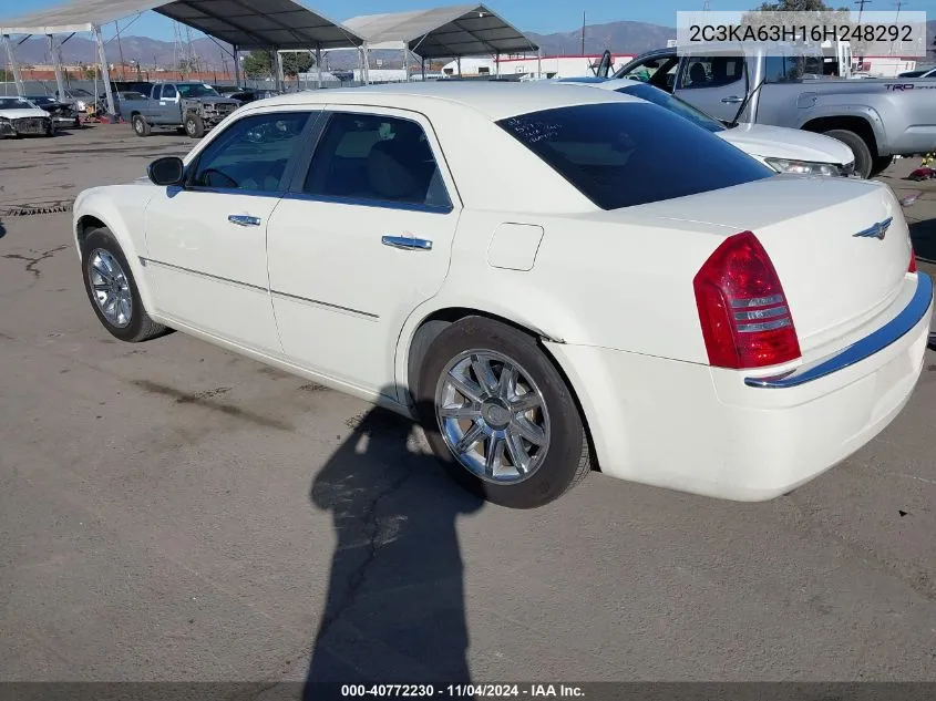 2006 Chrysler 300C VIN: 2C3KA63H16H248292 Lot: 40772230