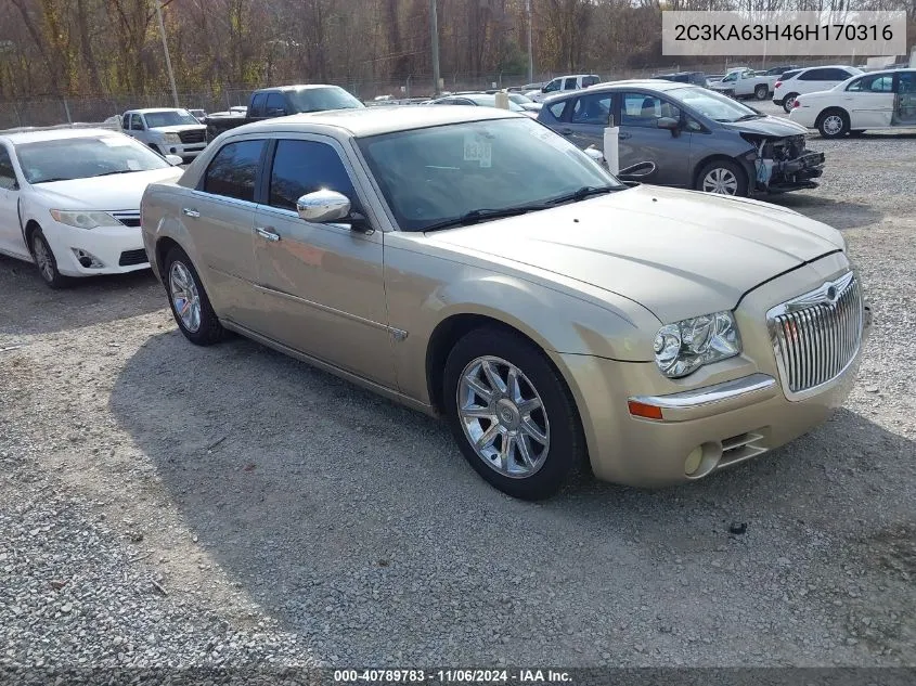 2006 Chrysler 300C VIN: 2C3KA63H46H170316 Lot: 40789783