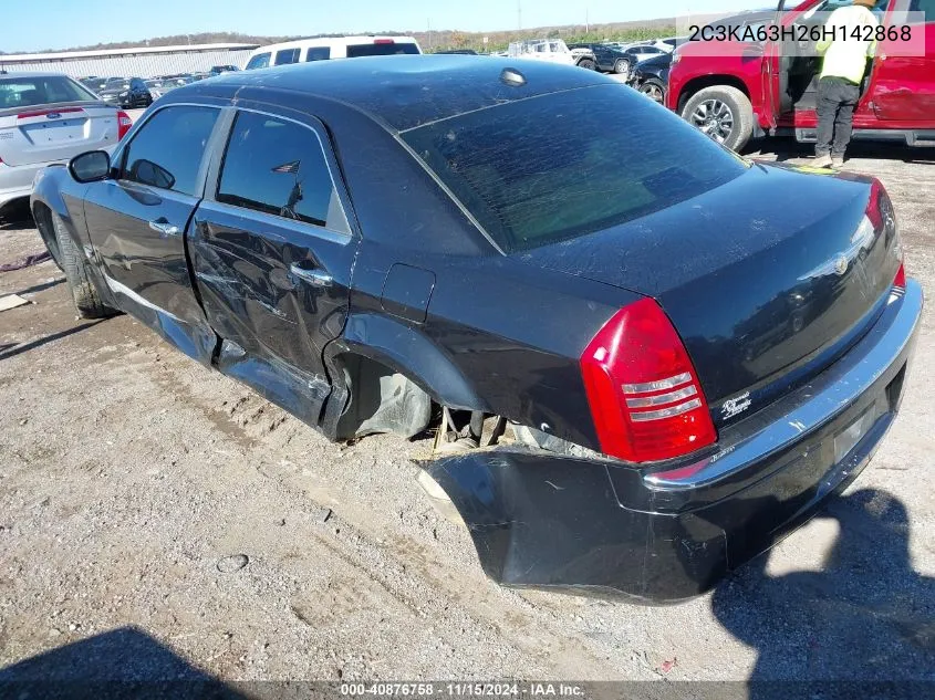 2006 Chrysler 300C VIN: 2C3KA63H26H142868 Lot: 40876758