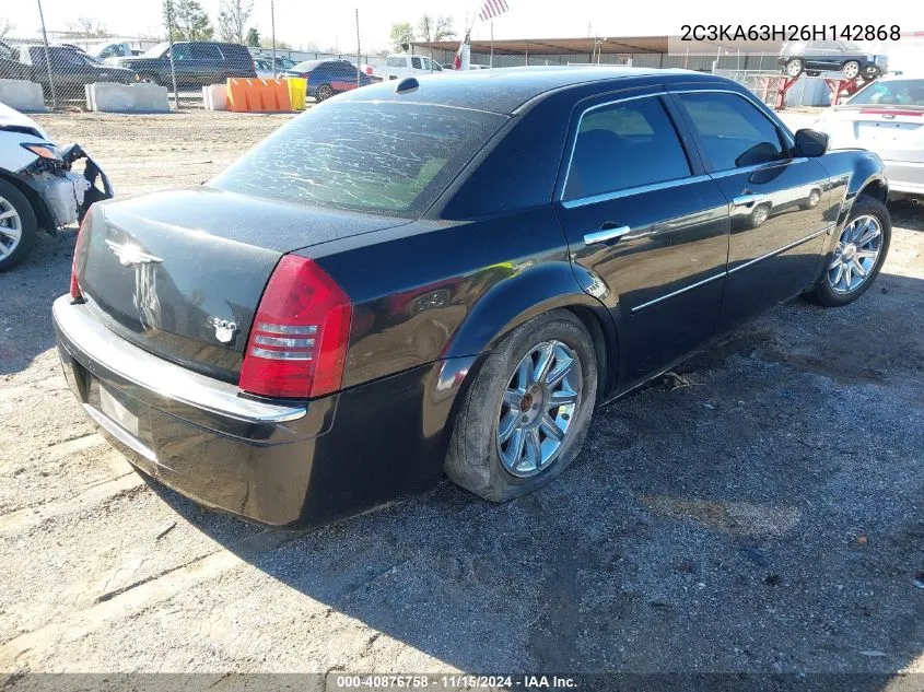 2006 Chrysler 300C VIN: 2C3KA63H26H142868 Lot: 40876758