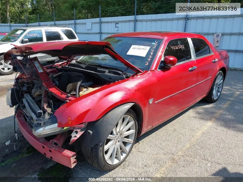 2007 Chrysler 300C VIN: 2C3KA63H77H833136 Lot: 40268293