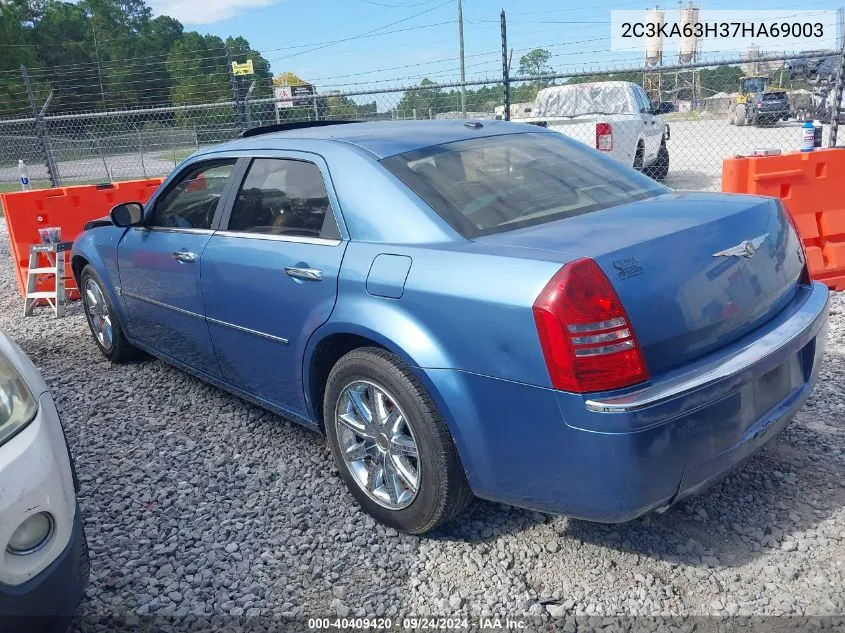 2007 Chrysler 300C VIN: 2C3KA63H37HA69003 Lot: 40409420