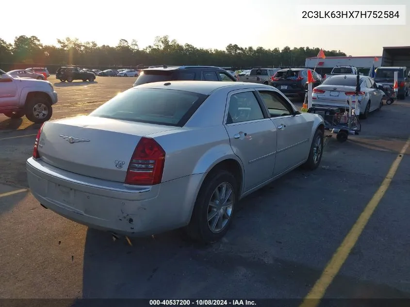 2007 Chrysler 300C VIN: 2C3LK63HX7H752584 Lot: 40537200