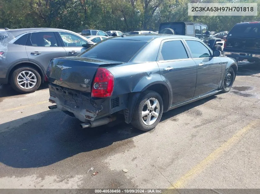 2007 Chrysler 300C VIN: 2C3KA63H97H701818 Lot: 40538458