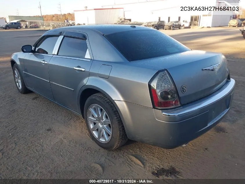 2007 Chrysler 300C VIN: 2C3KA63H27H684103 Lot: 40729517