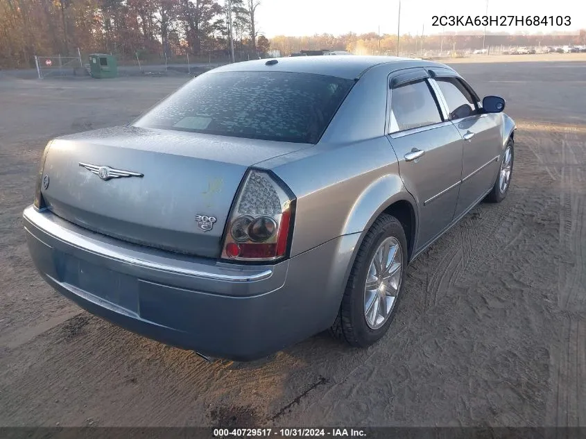 2007 Chrysler 300C VIN: 2C3KA63H27H684103 Lot: 40729517