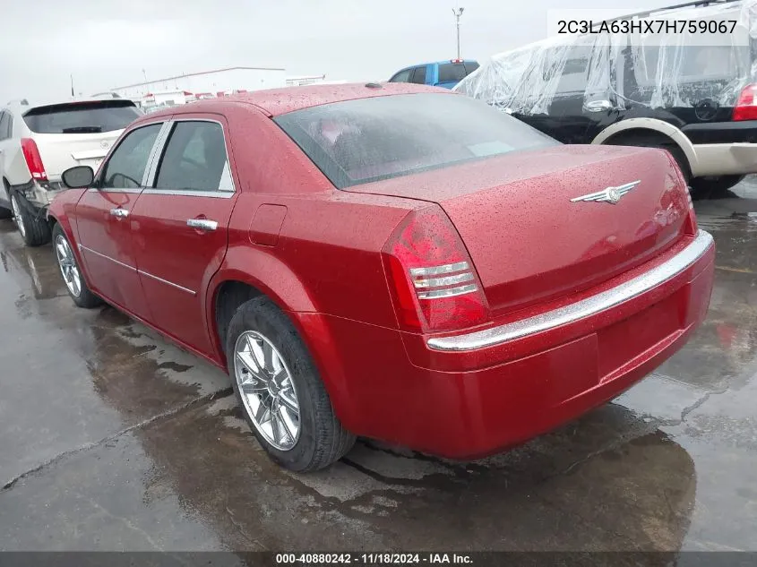 2007 Chrysler 300C VIN: 2C3LA63HX7H759067 Lot: 40880242