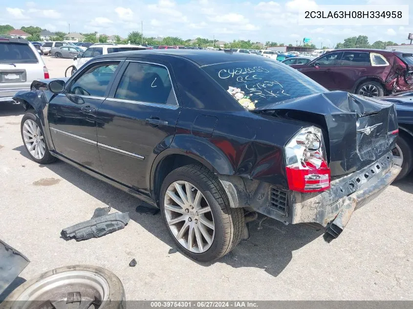 2008 Chrysler 300C Hemi VIN: 2C3LA63H08H334958 Lot: 39754301