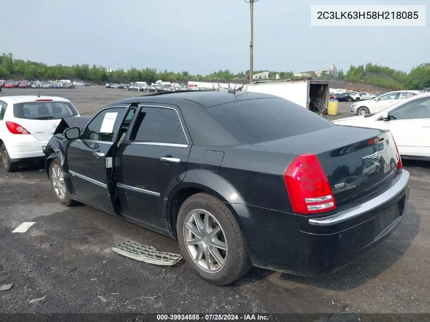 2008 Chrysler 300C VIN: 2C3LK63H58H218085 Lot: 39934585