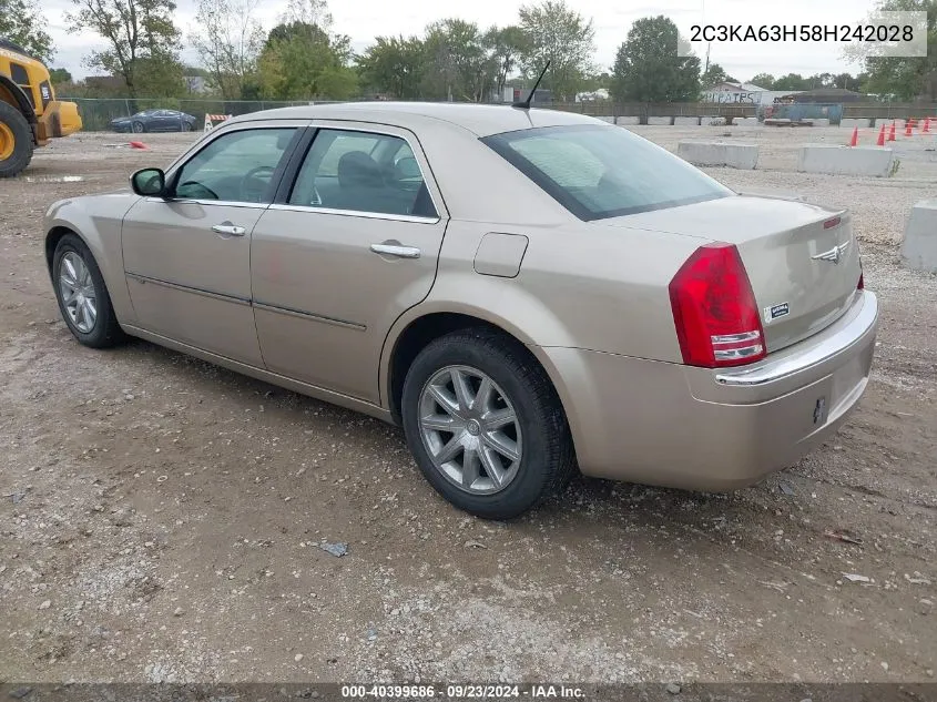 2008 Chrysler 300C VIN: 2C3KA63H58H242028 Lot: 40399686