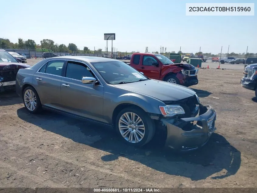 2011 Chrysler 300C VIN: 2C3CA6CT0BH515960 Lot: 40550681