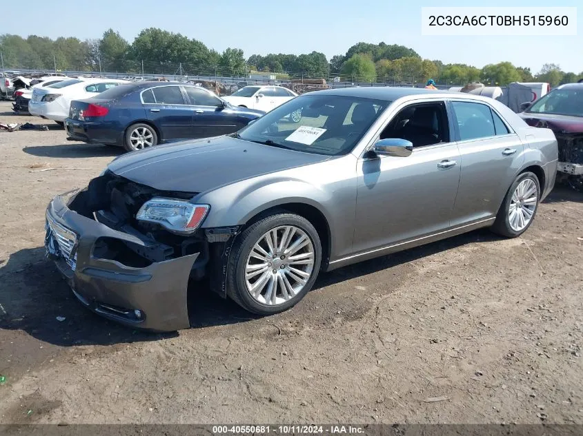 2011 Chrysler 300C VIN: 2C3CA6CT0BH515960 Lot: 40550681