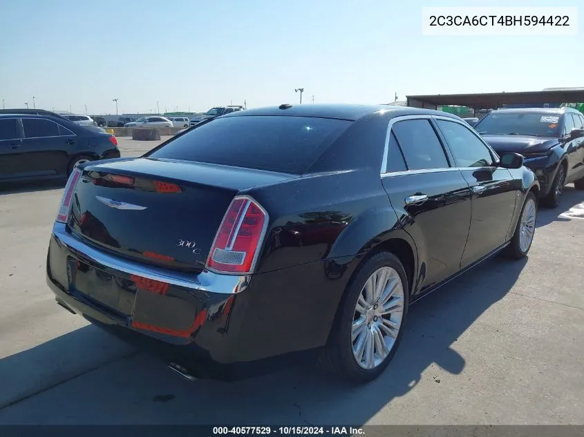 2011 Chrysler 300C VIN: 2C3CA6CT4BH594422 Lot: 40577529