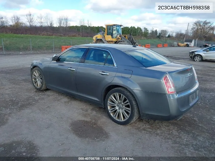 2011 Chrysler 300C VIN: 2C3CA6CT8BH598358 Lot: 40708708