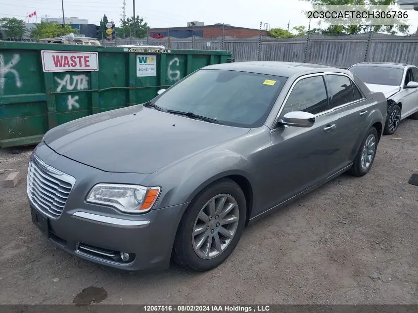 2C3CCAET8CH306736 2012 Chrysler 300C