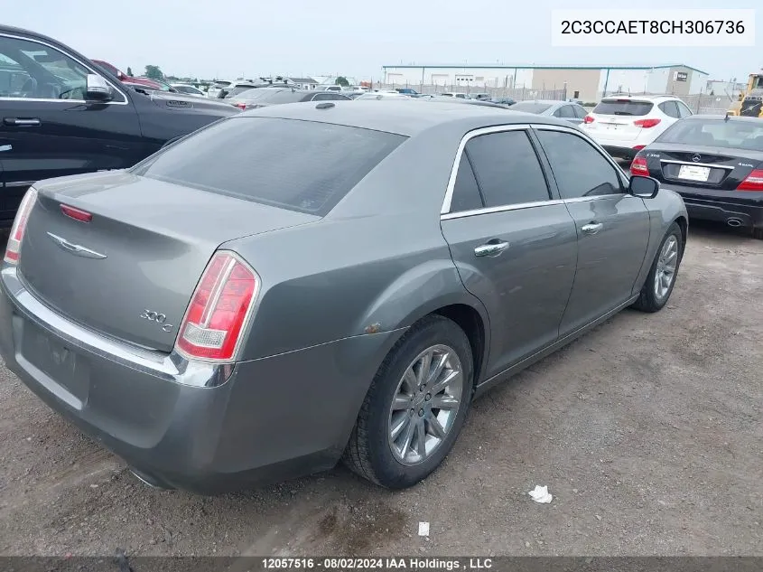 2012 Chrysler 300C VIN: 2C3CCAET8CH306736 Lot: 12057516