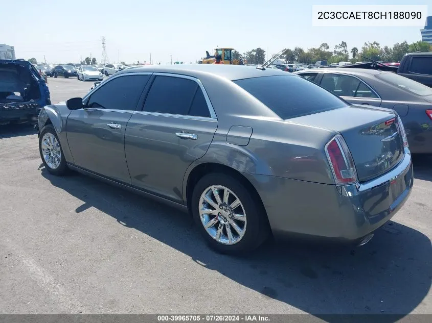 2012 Chrysler 300C VIN: 2C3CCAET8CH188090 Lot: 39965705