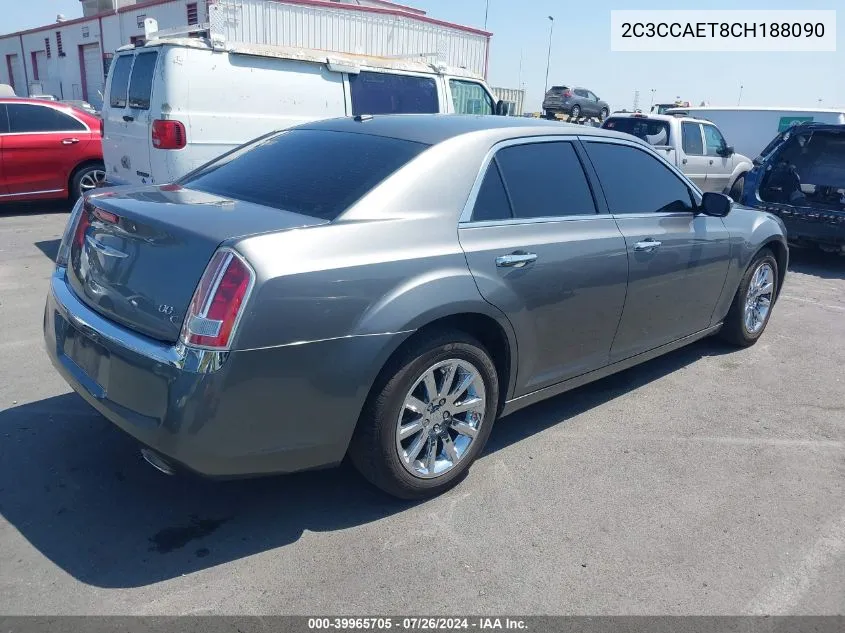 2012 Chrysler 300C VIN: 2C3CCAET8CH188090 Lot: 39965705