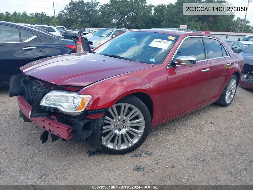 2012 Chrysler 300C VIN: 2C3CCAET4CH273850 Lot: 39981867