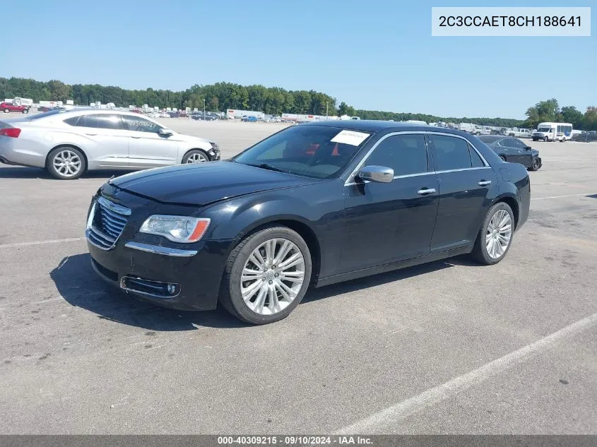 2012 Chrysler 300C VIN: 2C3CCAET8CH188641 Lot: 40309215