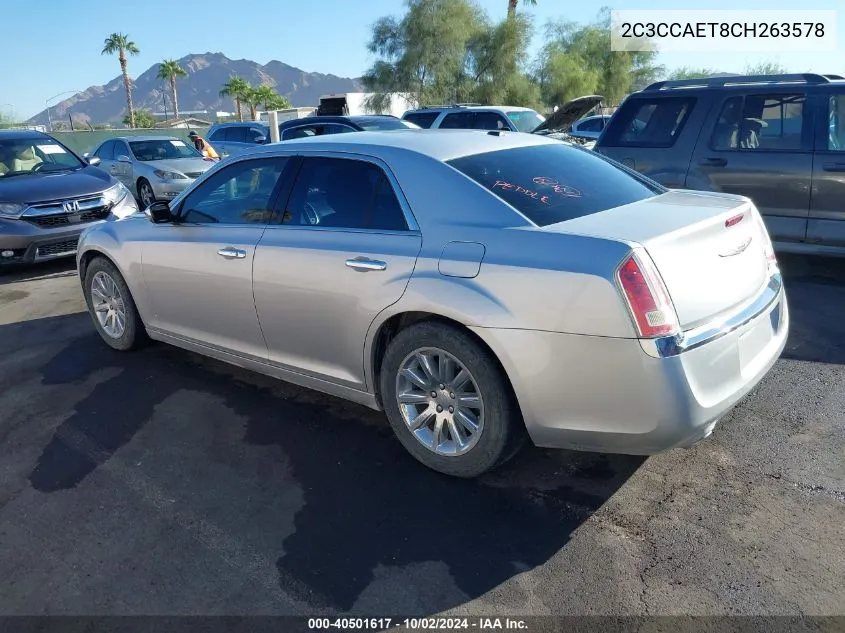 2012 Chrysler 300C VIN: 2C3CCAET8CH263578 Lot: 40501617