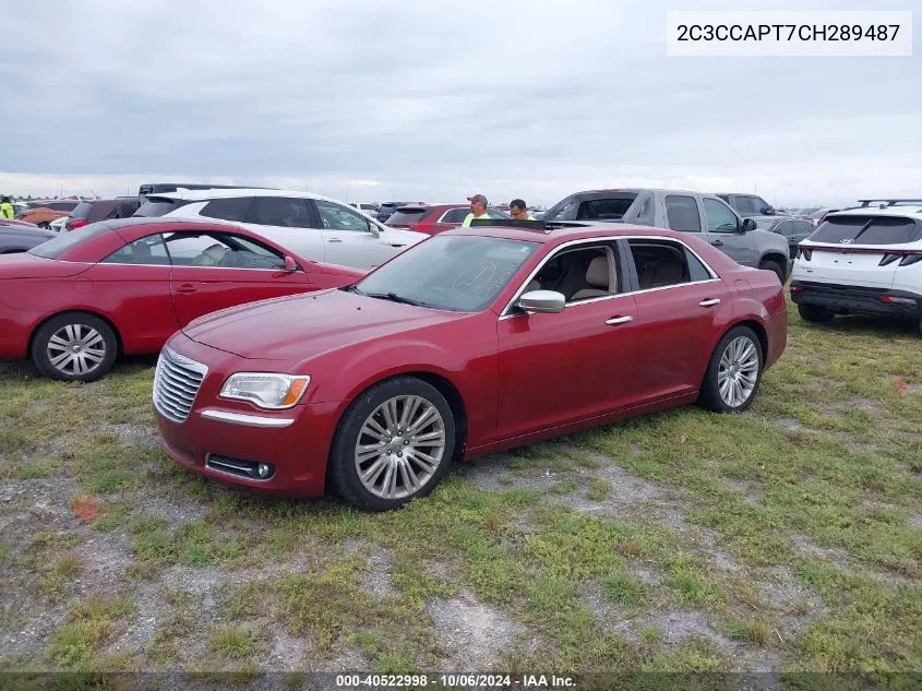 2012 Chrysler 300C Luxury VIN: 2C3CCAPT7CH289487 Lot: 40522998