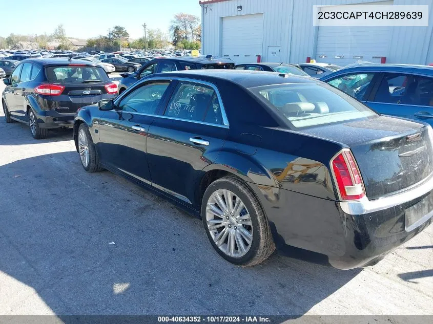 2012 Chrysler 300C Luxury Series VIN: 2C3CCAPT4CH289639 Lot: 40634352