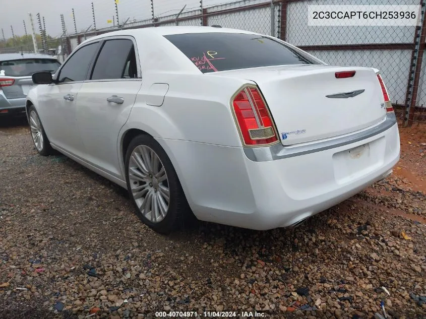 2012 Chrysler 300C Luxury Series VIN: 2C3CCAPT6CH253936 Lot: 40704971