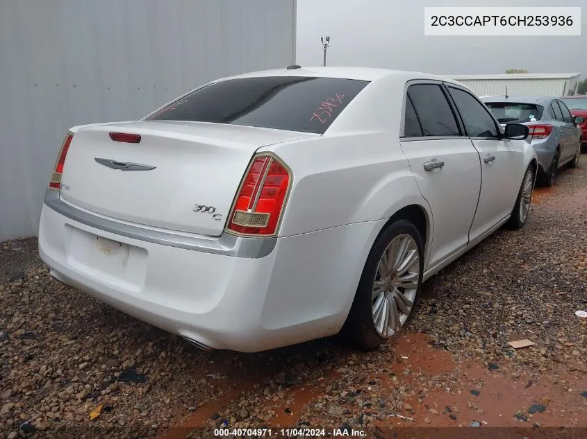 2012 Chrysler 300C Luxury Series VIN: 2C3CCAPT6CH253936 Lot: 40704971