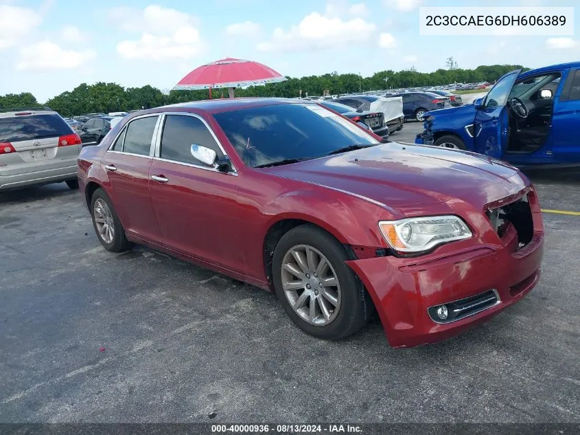 2013 Chrysler 300C VIN: 2C3CCAEG6DH606389 Lot: 40000936