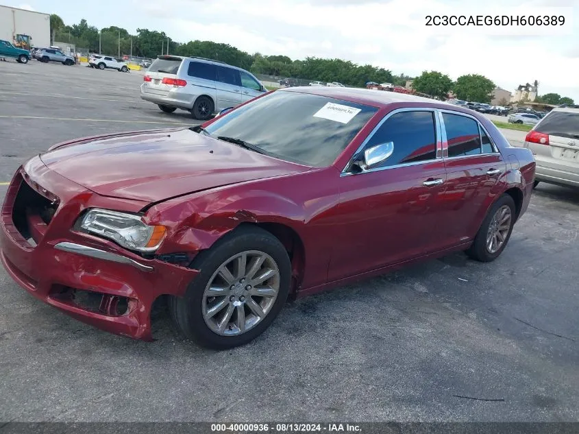 2013 Chrysler 300C VIN: 2C3CCAEG6DH606389 Lot: 40000936