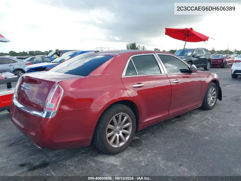 2013 Chrysler 300C VIN: 2C3CCAEG6DH606389 Lot: 40000936