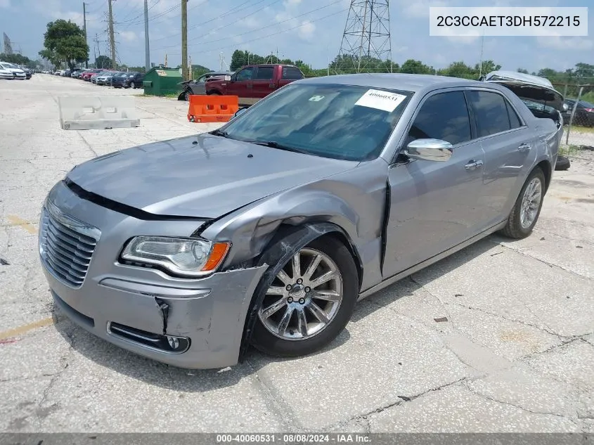 2013 Chrysler 300C VIN: 2C3CCAET3DH572215 Lot: 40060531