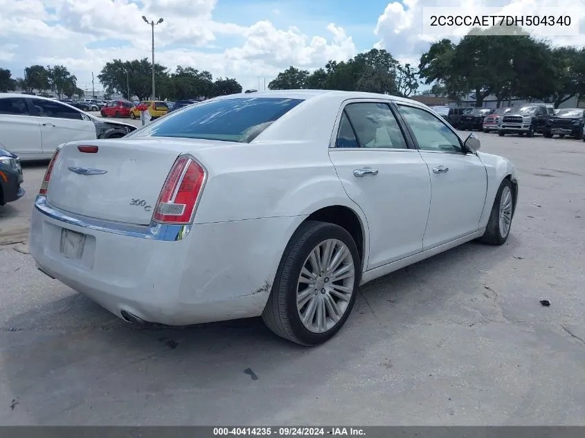 2013 Chrysler 300C VIN: 2C3CCAET7DH504340 Lot: 40414235