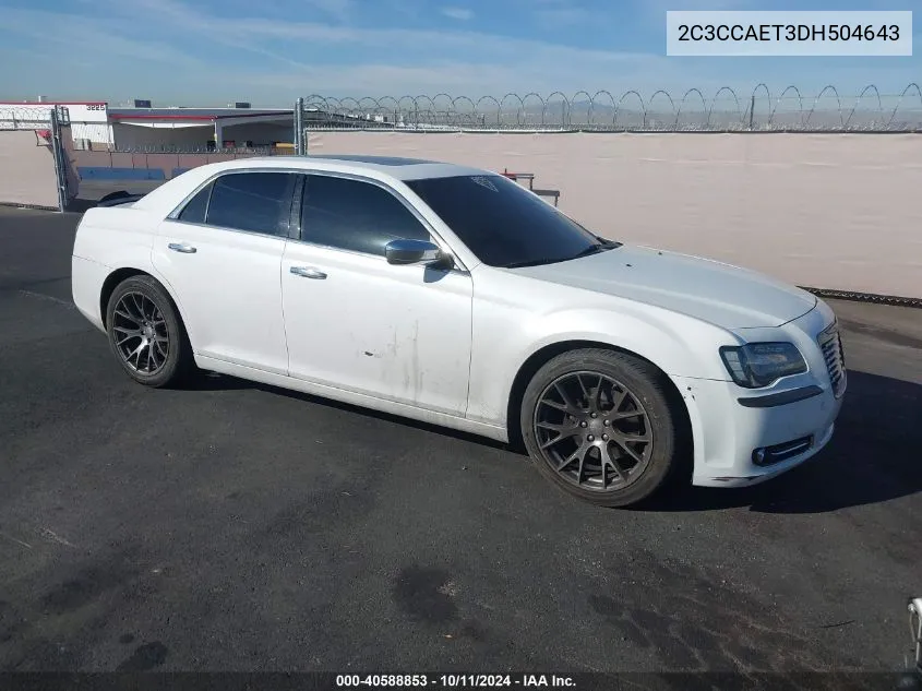 2013 Chrysler 300C VIN: 2C3CCAET3DH504643 Lot: 40588853