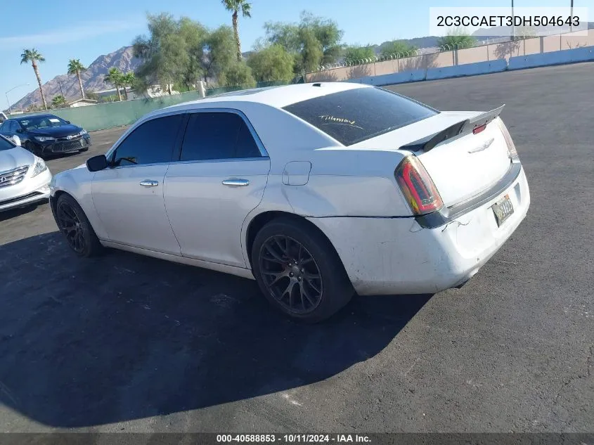 2C3CCAET3DH504643 2013 Chrysler 300C