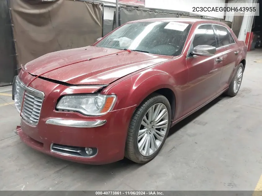 2013 Chrysler 300C VIN: 2C3CCAEG0DH643955 Lot: 40773861