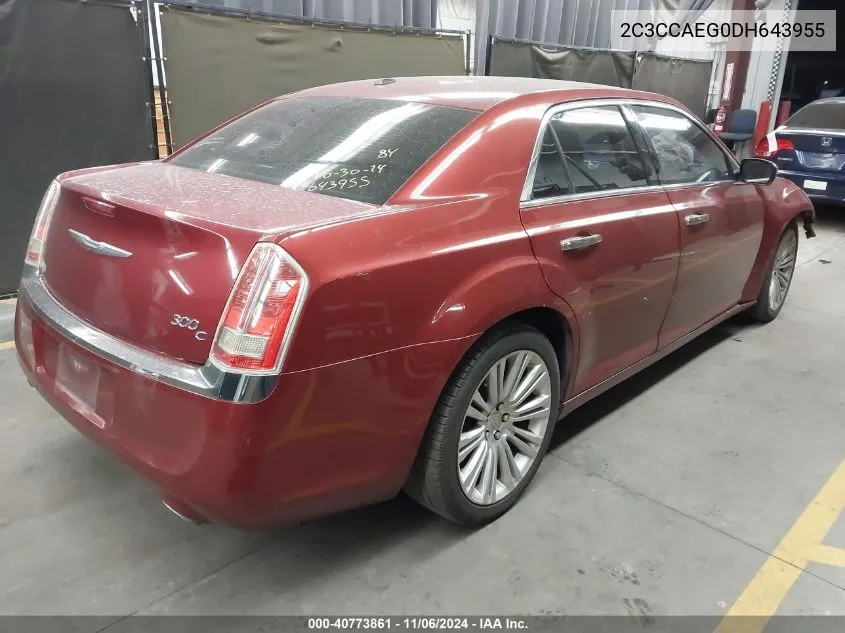 2013 Chrysler 300C VIN: 2C3CCAEG0DH643955 Lot: 40773861