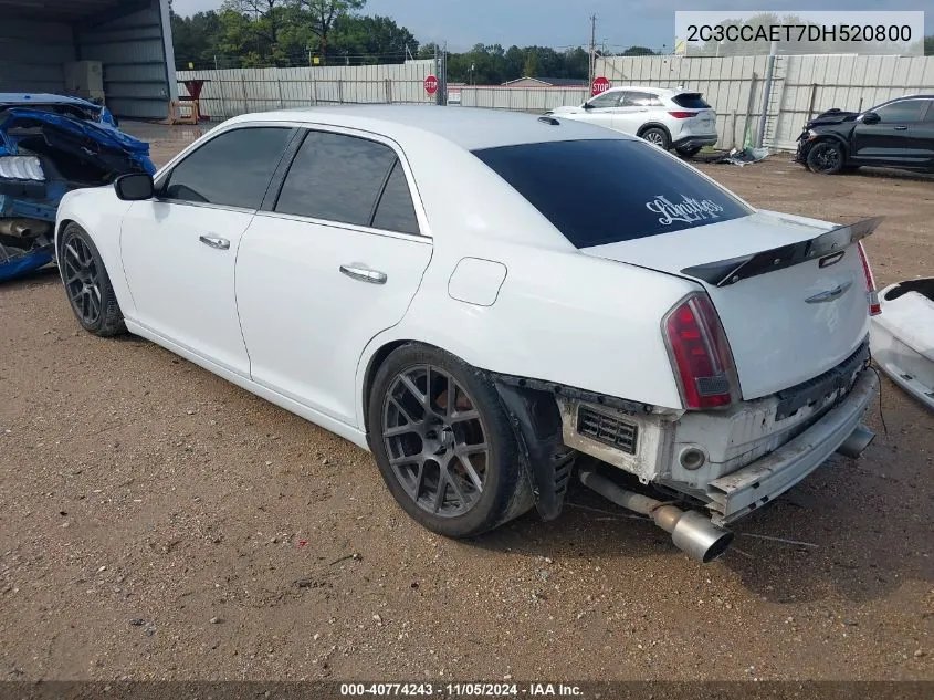 2013 Chrysler 300C VIN: 2C3CCAET7DH520800 Lot: 40774243