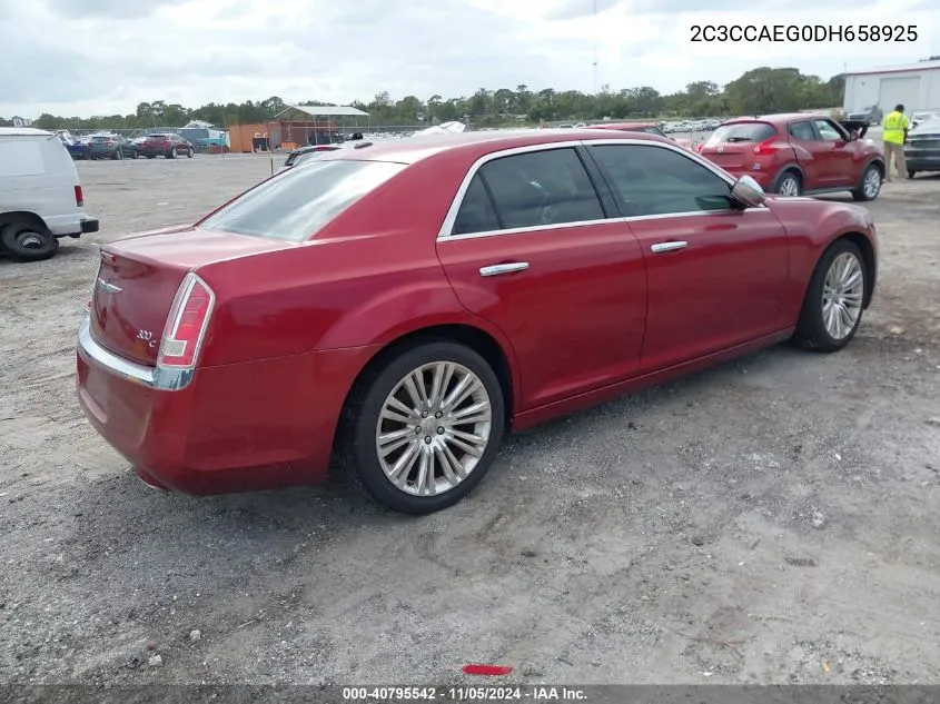 2013 Chrysler 300C VIN: 2C3CCAEG0DH658925 Lot: 40795542