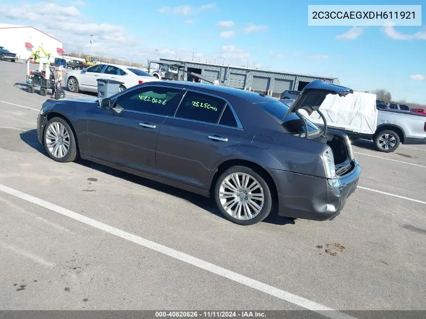 2013 Chrysler 300C VIN: 2C3CCAEGXDH611921 Lot: 40820626