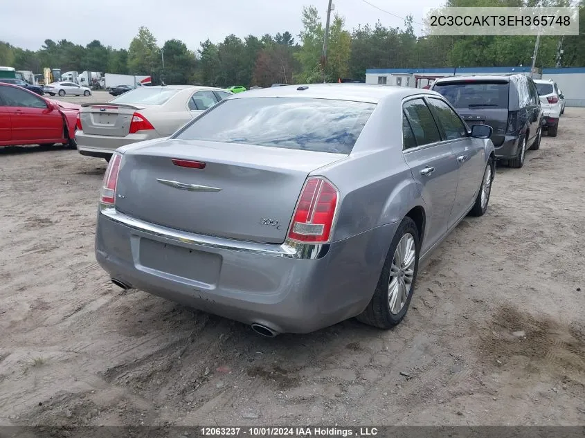 2014 Chrysler 300C VIN: 2C3CCAKT3EH365748 Lot: 12063237