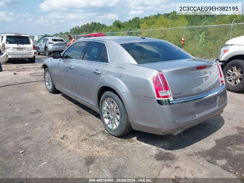 2014 Chrysler 300C VIN: 2C3CCAEG9EH382195 Lot: 40018490