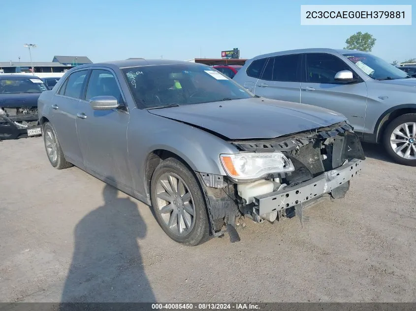 2014 Chrysler 300C VIN: 2C3CCAEG0EH379881 Lot: 40085450