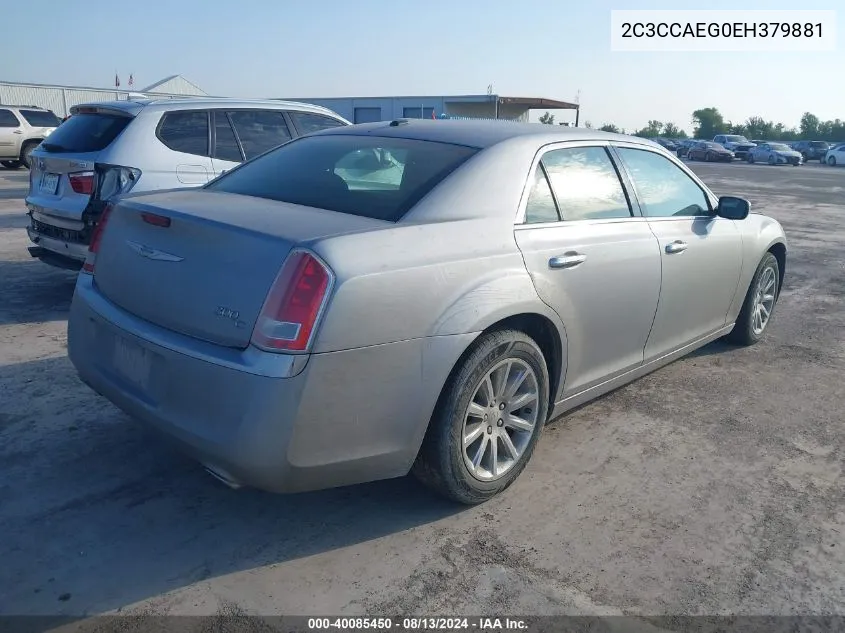 2014 Chrysler 300C VIN: 2C3CCAEG0EH379881 Lot: 40085450