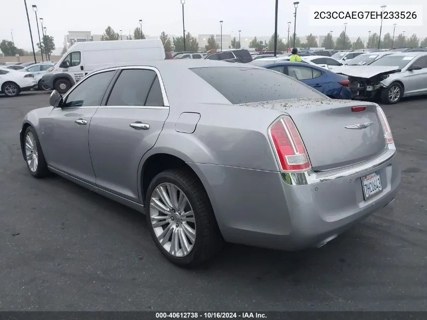 2014 Chrysler 300C VIN: 2C3CCAEG7EH233526 Lot: 40612738