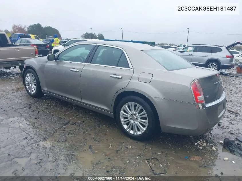 2014 Chrysler 300C Awd VIN: 2C3CCAKG8EH181487 Lot: 40827560